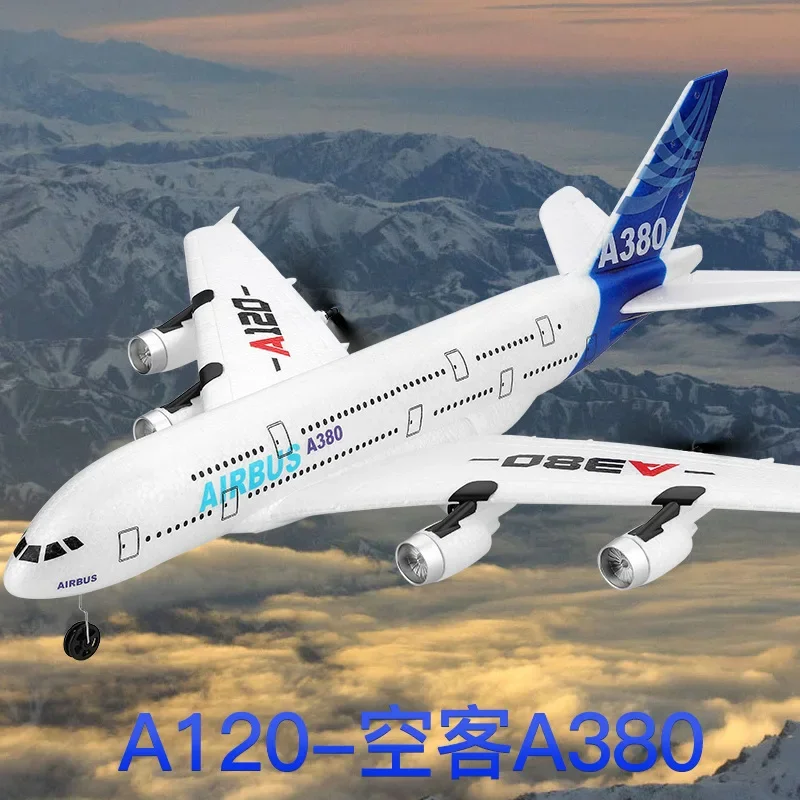 Remote Controlled Aircraft Xka120 Airbus Rc A380 Aviation Model 2.4g 3-Channels Glider Fixed Wing Aircraft Kid Outdoor Toy Gifts