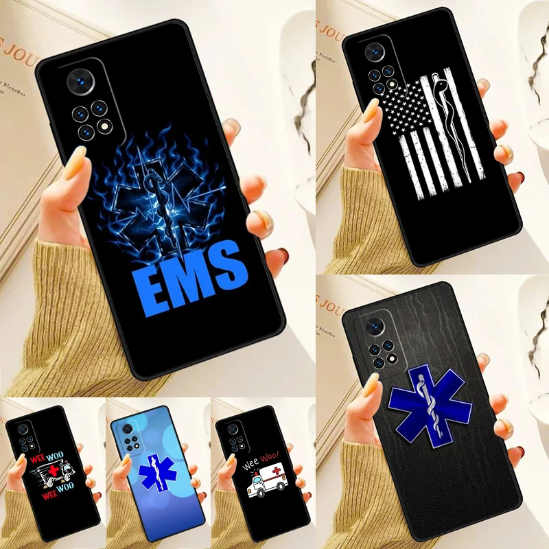 

EMT EMS Ambulance Case For Samsung Galaxy S24 Plus S23 S20 S21FE Lite S22 Ultra Note 20 S8 S9 S10 Phone Coque
