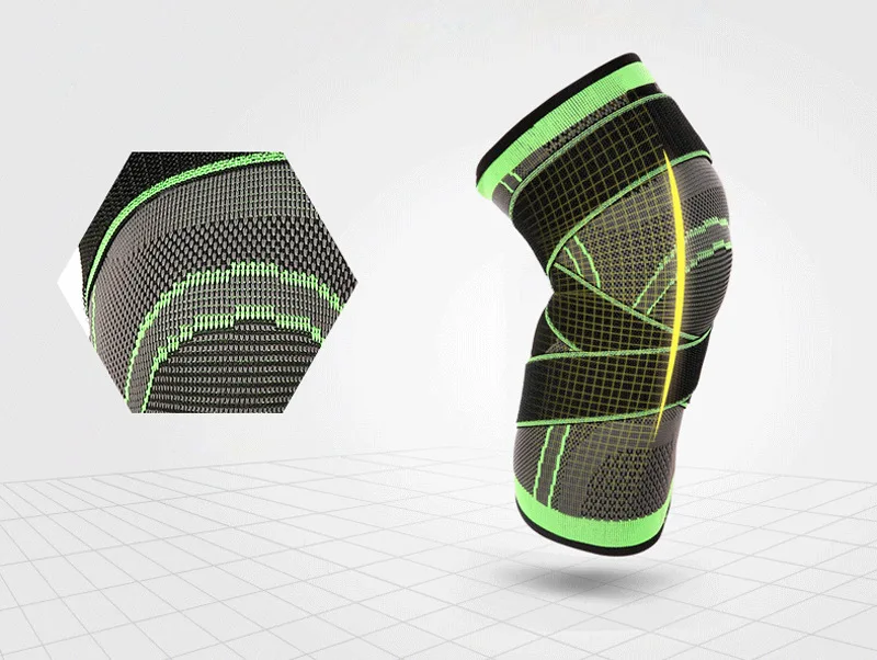 1 Piece Mumian 3d Pressurized Fitness Running Cycling Bandage Knee Support Braces Elastic Nylon Sports Compression Pad Sleeve