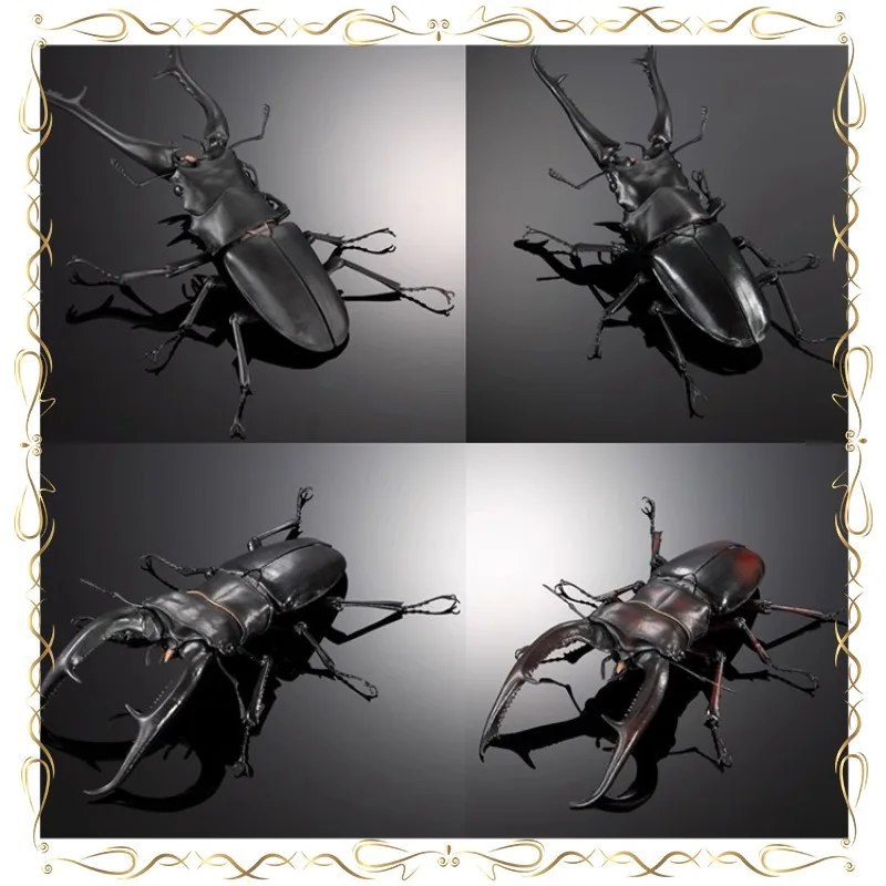 

Biology Illustrated Gashapon Stag Beetle Action Figure Cute Cartoon Originality Movable Simulation Insect Desktop Ornament Gifts