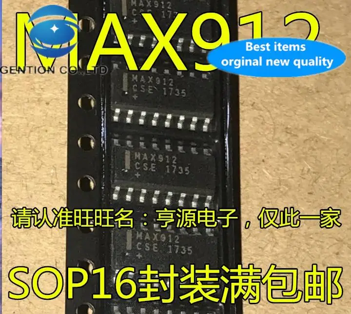 10 peças 100% original novo em estoque chip comparador linear smd max912 max912cse sop-16 max912ese