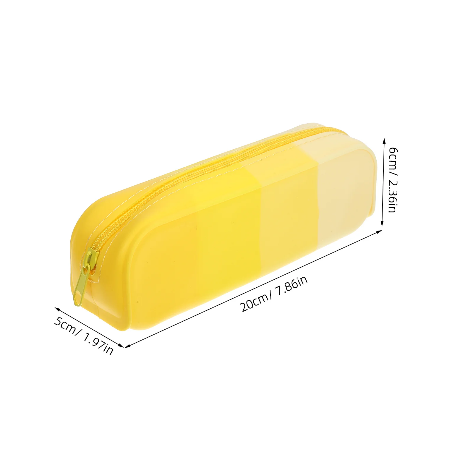 طويل مستطيل سيليكون قلم رصاص الحقيبة سعة كبيرة مقاوم للماء منظم قرطاسية للمدرسة مكتب السفر الجمالية القلم #6