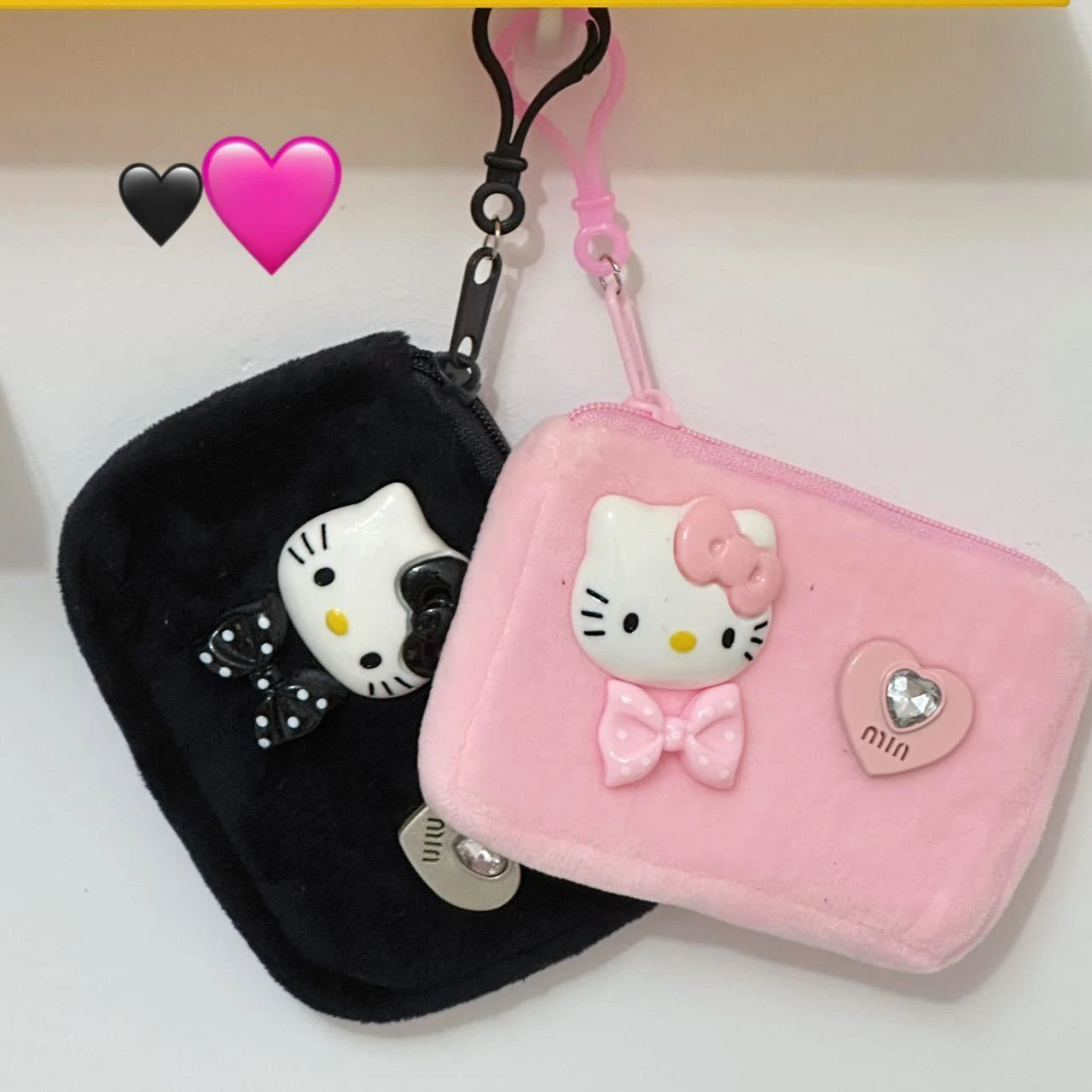 Hello Kitty Plush Wallet Mini Storage Bag Cute Card Bag Backpack Charm Kawaii Soft Stuffed Coin Purse Christmas Gift
