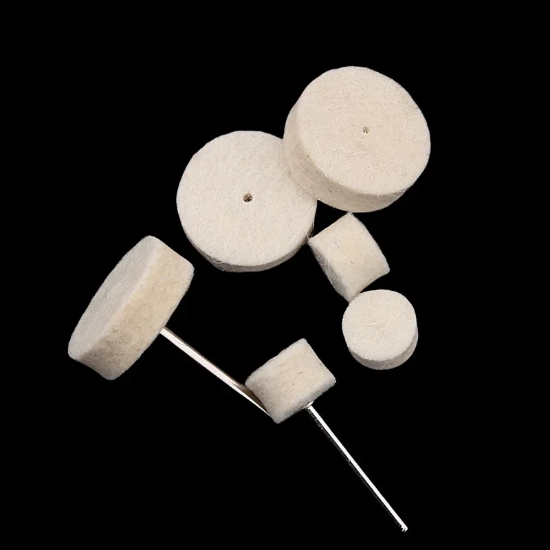 Wollrad 13/25 mm Wollpolierscheibe Polierpads Polierscheiben Schleifbits Schmuckspiegel für Schleifmaschine Elektrowerkzeug