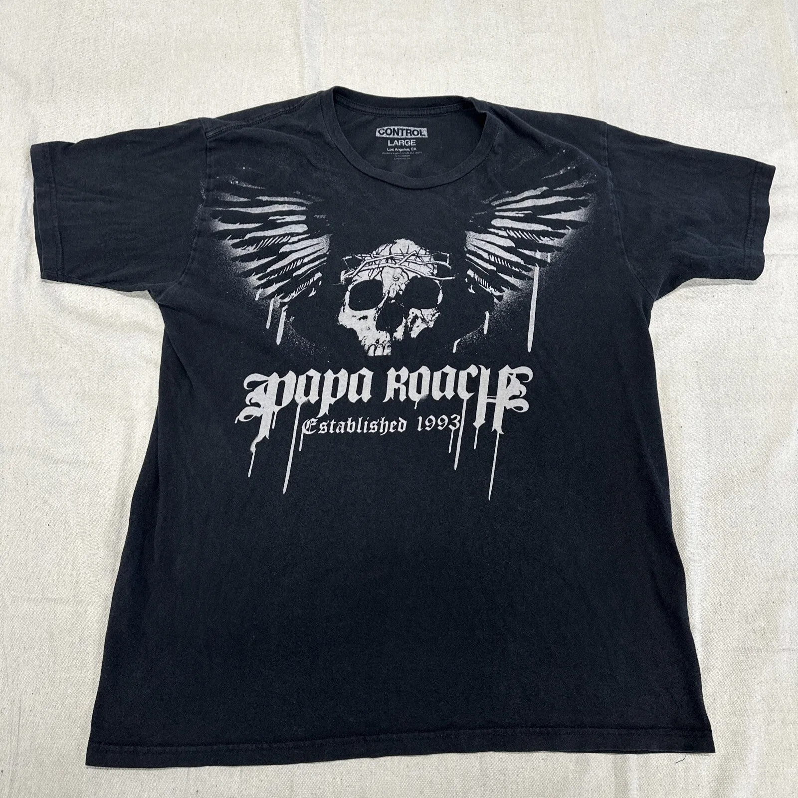 Papa Roach T-Shirt 100% Cotton Unisex Fit - Size Large Music Band Rock