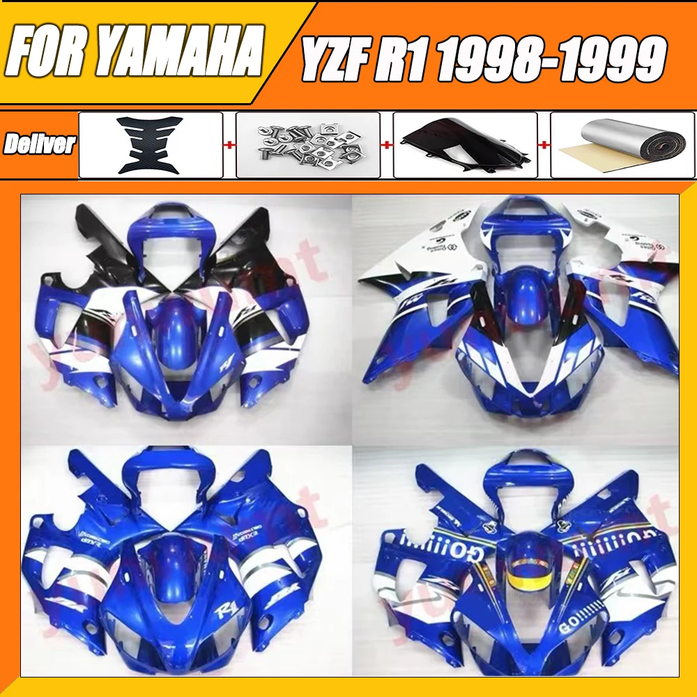 

Injection mold Fairings kits For Yamaha YZF1000 R1 98 99 YZF-R1 1998 1999 ABS Plastic Motorcycle full Fairing Kit fit zxmt