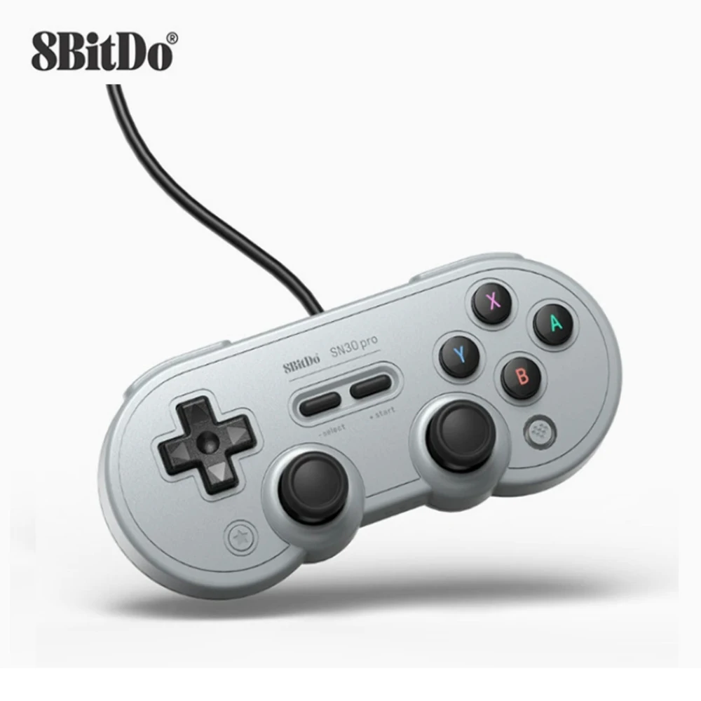 윈도우 스위치용 USB 유선 게임 컨트롤러, 8bitdo SN30 Pro, 회색 버전