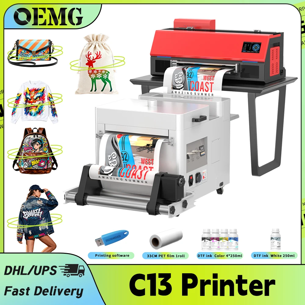 

A3 DTF Printer for Epson XP600 with Touchscreen Direct to Film Transfer Machine for Clothing T-Shirt A3 DTF Printing Machine
