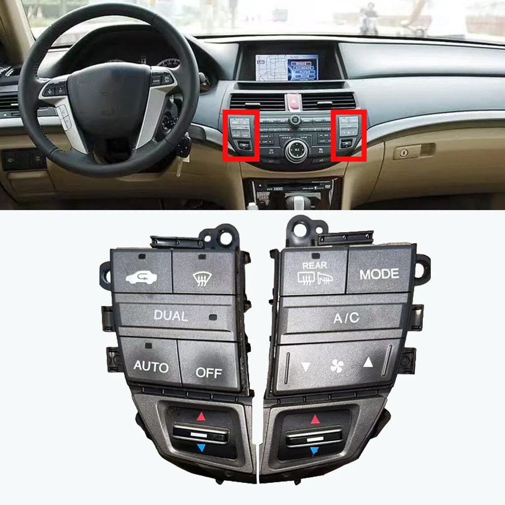 For 8th Generation Honda Accord Manual and Automatic High-end and Low-end Air Conditioning Switch AC Control Panel Assembly