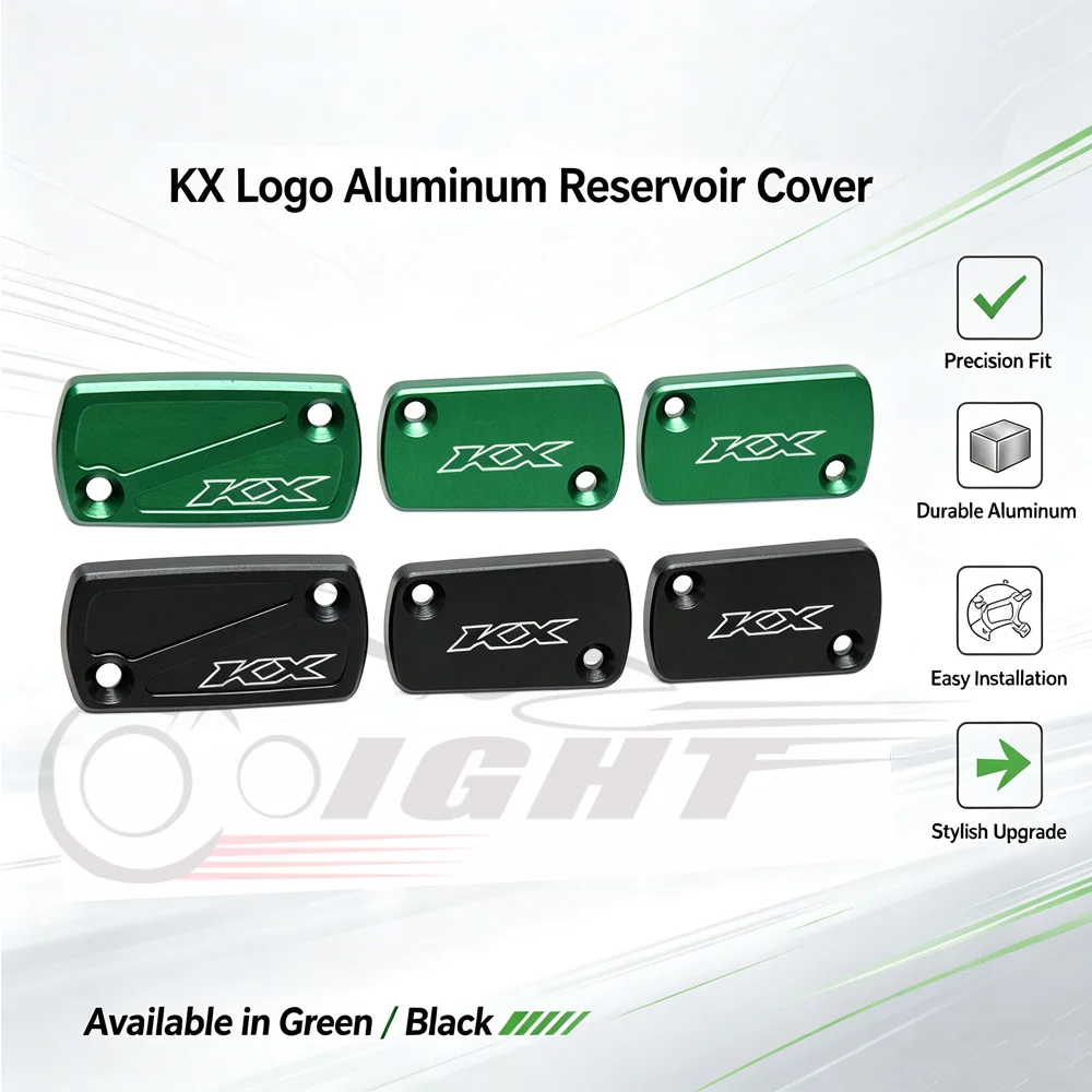 For Kawasaki KX250 KX250X 2021-2024 KX450X Front Rear Brake Clutch Reservoir Covers Oil Fluid Cylinder Cap KX 450 450F KX450SR