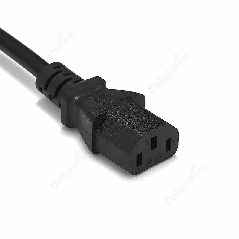 Câble d'Alimentation AC, Prise UE USA, 1.2m 1.5m, IEC 320 C13, Adaptateur Secteur, Extension pour Moniteur d'Ordinateur PC, Imprimante, Ordinateur Portable