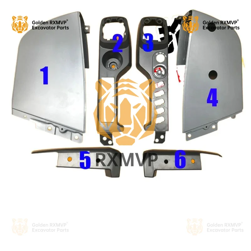 Komatsu-caja de reposabrazos para joystick, panel decorativo interior, accesorios para excavadora, 200, 220, 240, 270/300