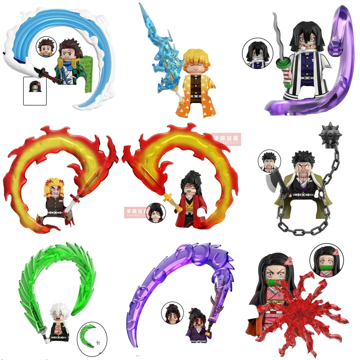 

4.5CM Japanese Anime Atcion Figures Anime Blocks Set for Kids Adults Collector Toy Building Blocks For With special effects