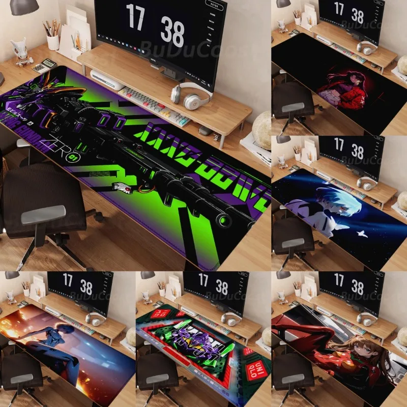 MINISO EVANGELION Anime Gaming Mouse Pad High-Resolution Printing Locking Edge Large Office and PC Esports Accessories Game