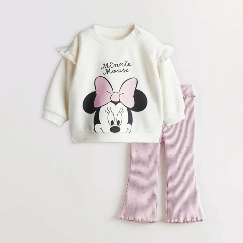 

Cute Spring Autumn Toddler Girl Clothes Set Cartoon Printed Long Sleeve Sweatshirt + Pant Kids Baby Outfits