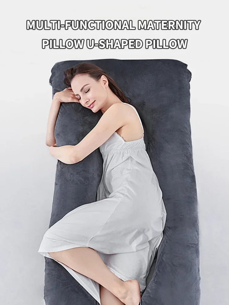 Maternity Pillow Four Seasons Universal Simple Soft Comfortable Belly Waist Leg Full Body U-Shaped Cushion Pregnant Pillow