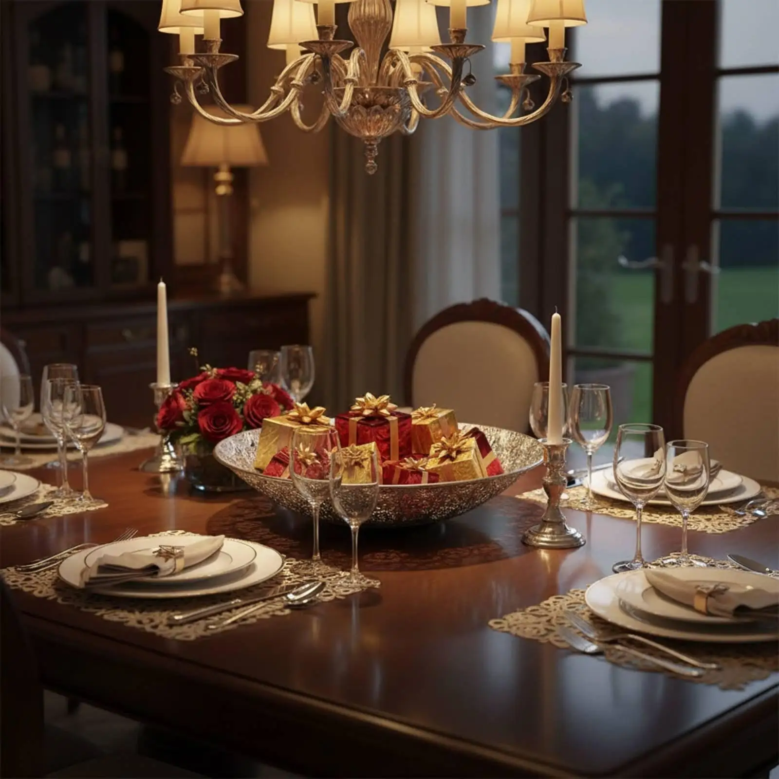 Round Offering Tray, Decorative and Multifunctional Fruit Tray