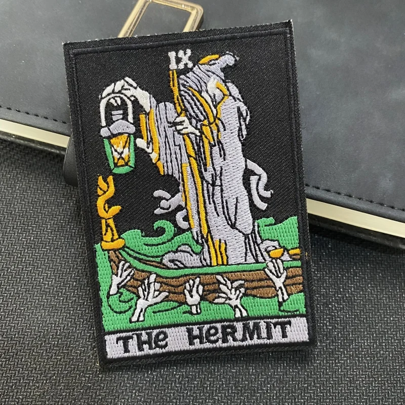 The Hermit Patch Ferry Man Embroidery on Clothes Patch Hook and Loop Morale Badge Purgatory Hell Military Patches Armband Emblem