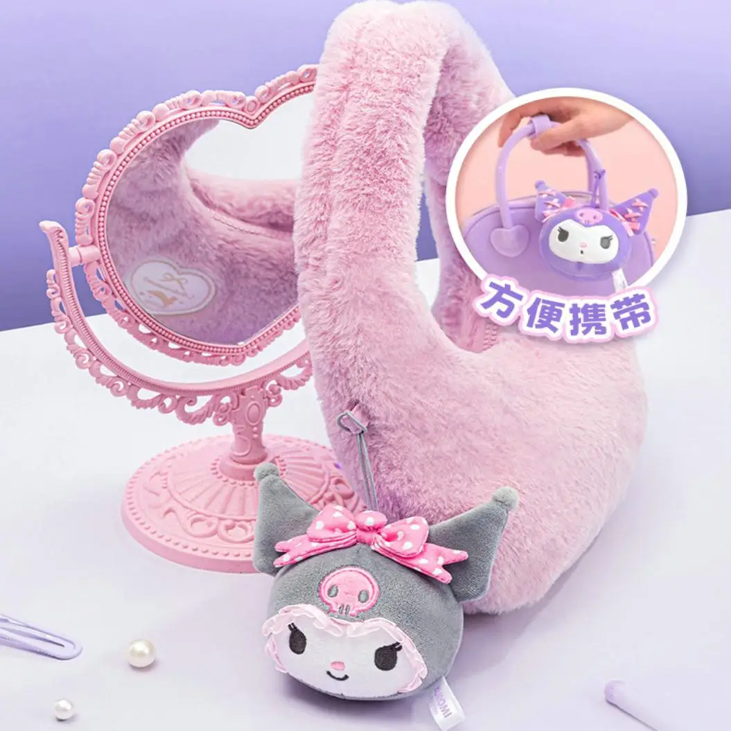 Sanrio Kulomi Girl's Headwear Series Pizzicare Le Blind Box Ornamento per borsa giocattolo di decompressione a rimbalzo lento
