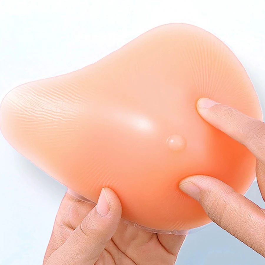 

150-500g Super Soft Silicone Gel Pad False Breast Form Women Prosthesis Supports Artificial Spiral Breast Resection Surgery