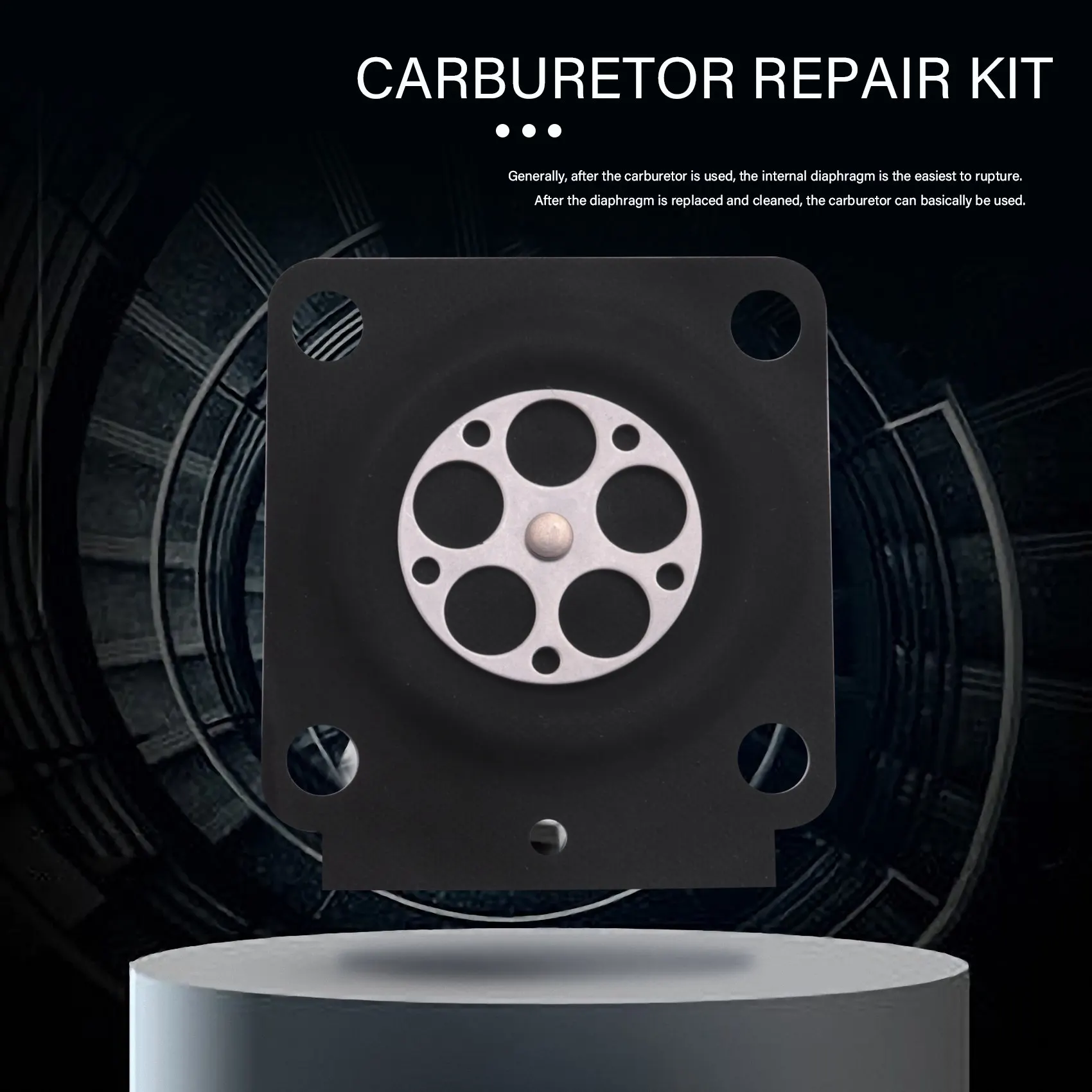 Juego de 10 piezas de recortadora de Kit de reparación de carburador, diafragma de junta de RB-100 para Stihl HS45 FS55 FS38 BG45 MM55 4137 Zama C1Q