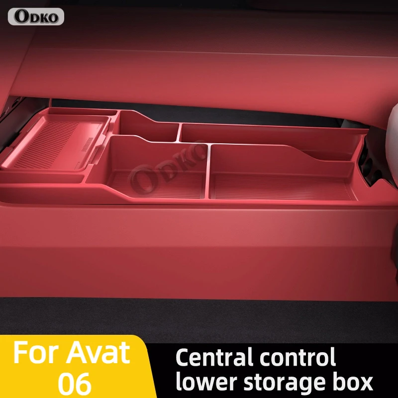

For Avat 06 Silicone Storage Box Center Console under Layer Modification Special Car Interior Accessories Organizer