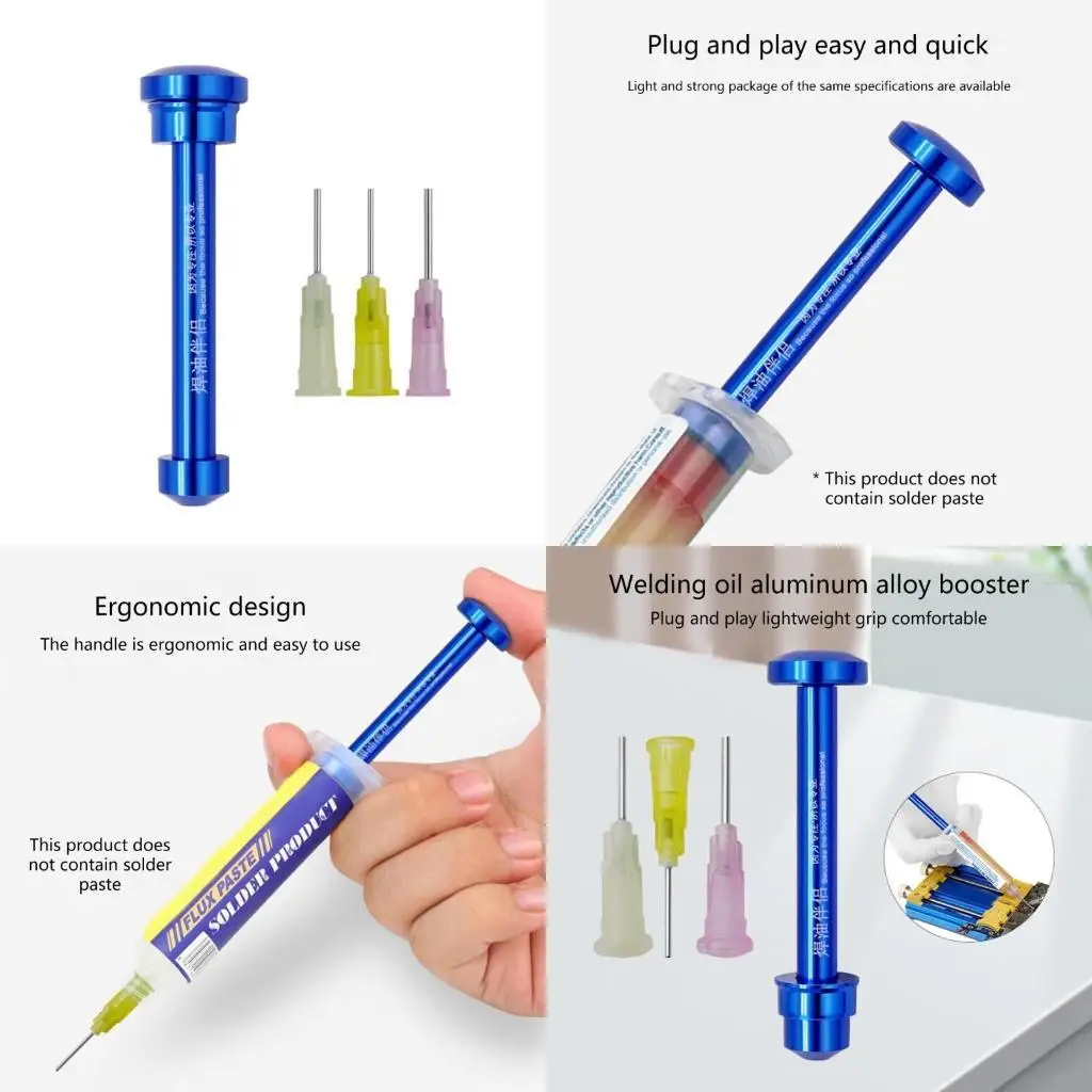 

Y1UD Efficient & Reliable Aluminum Alloy Welding Set Welding Soldering Oil Pusher for Welders Engineers & DIY Hobbyists