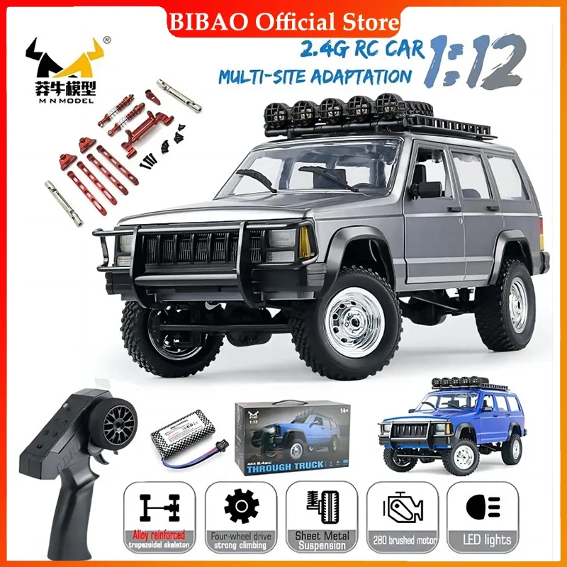 

MN78 1:12 Full Scale MN Model RTR Version RC Car 2.4G 4WD 280 Motor Proportional Off-Road RC Remote Control Car For Boys Gifts