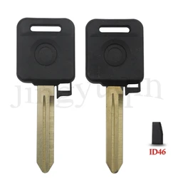 jingyuqin ID46 Ignition Transponder Chip Remote Car Key Shell For Nissan Teana Versa Livina Sylphy Tiida Sunny March X-trail