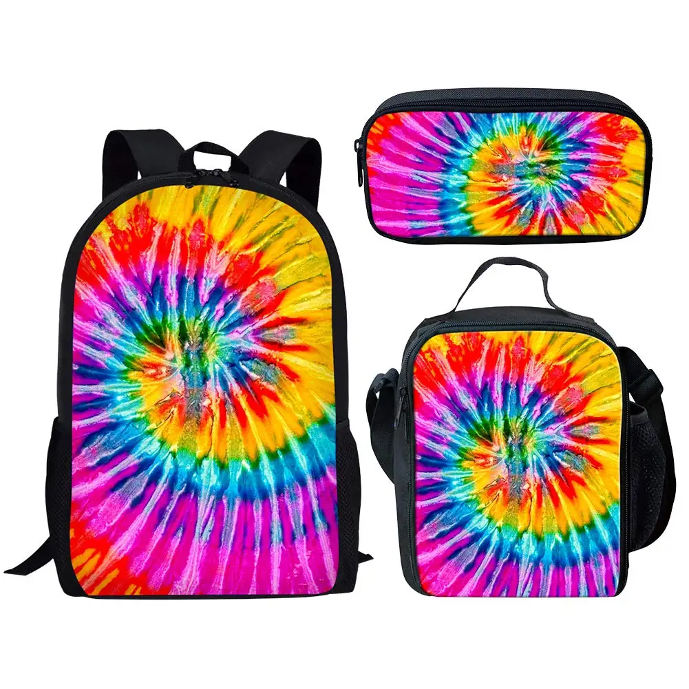 

Rainbow Pride Stripes Print 3Set School Bags for Teen Boys Casual Backpack for Boys Girls Schoolbags Large Capacity Backpackss L