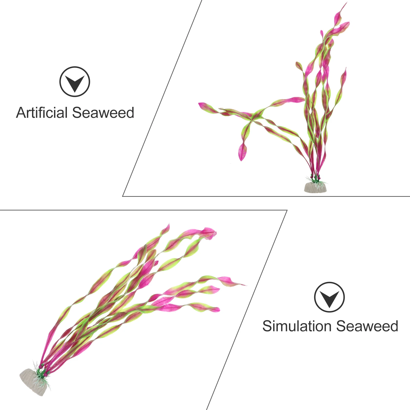 

10 Pcs Simulated Seaweed Decoration Fish Tank Scenery Simulation Faux Aquatic Plant Ornaments Aquarium Decorations Plastic
