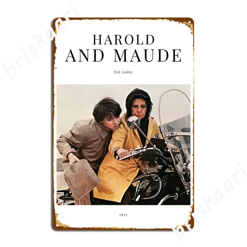 Harold And Maude Minimalist Movie Poster Metal Plaque Poster Club Club Bar Wall Decor Vintage Tin Sign Poster