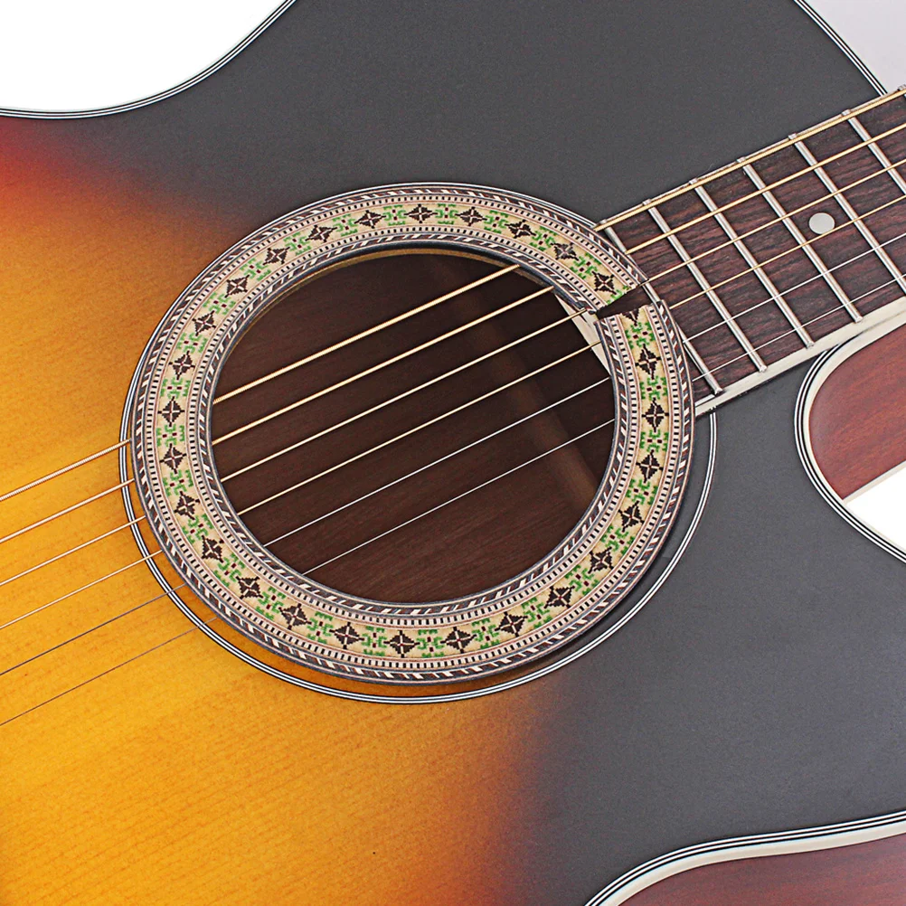 

Curved Wood Strips for Guitar Rosette 92Mm Sound Hole Inlay Decal Smooth Finish Easy Installation Ideal for Electric Bass Decor
