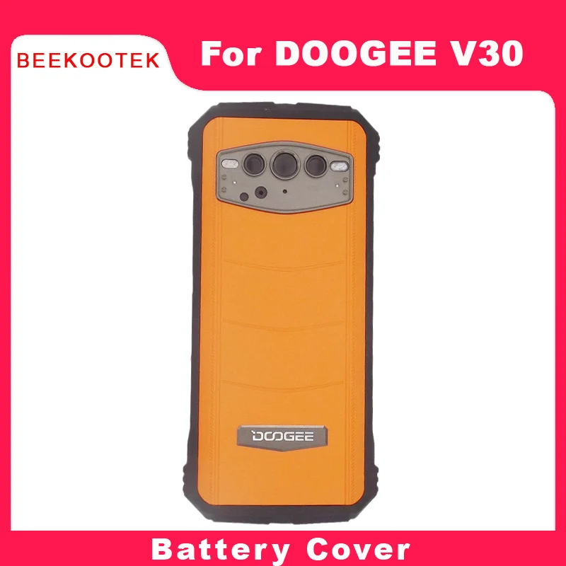 New Original Doogee V30 Battery Cover Back Cover Housings With Receiver Fingerprint Cable Side Flex FPC For DOOGEE V30 Phone