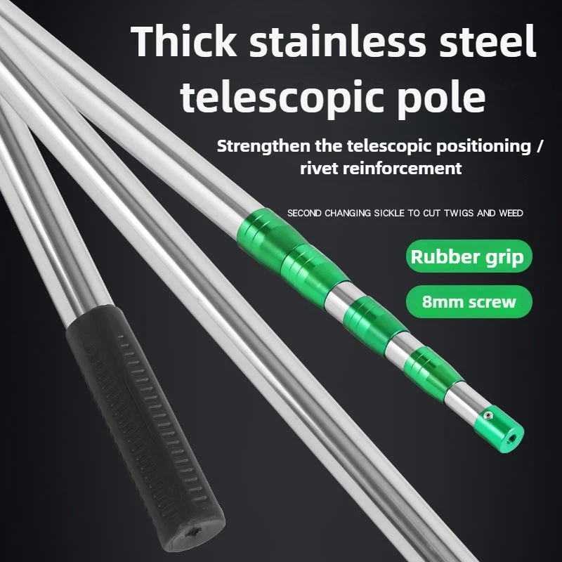 3M/4M تلسكوبي القطب منتقي الفاكهة مجموعة سميكة الجريب فروت عالية فرع المنشار قابل للتعديل قضيب منتقي الفاكهة حديقة أدوات يدوية #3