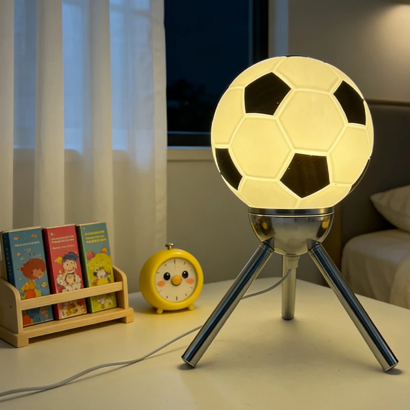 

Cartoon Creative Glowing Ambient Night Light Kids Soccer Table Lamp Hot Selling Gift for Bedroom Bedside Decor