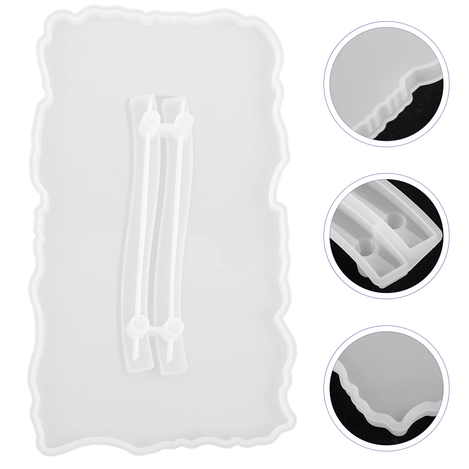 

1 Set Silicone Resin Tray Mold Lightweight Fruit Plate Molds Diy Agate Serving Tray For Home Decor Banquet Use Kitchen Bar