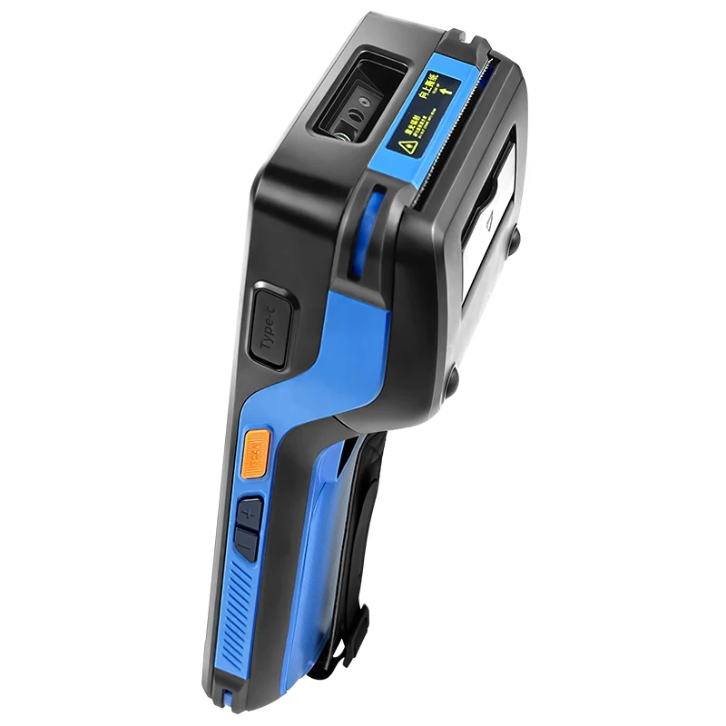 F9860 Handheld PDA Data Collection PC 5.5-inch Ocr Android 13 4GB+64GB Rugged Barcode Scanner PDA with Built-in Thermal Printer