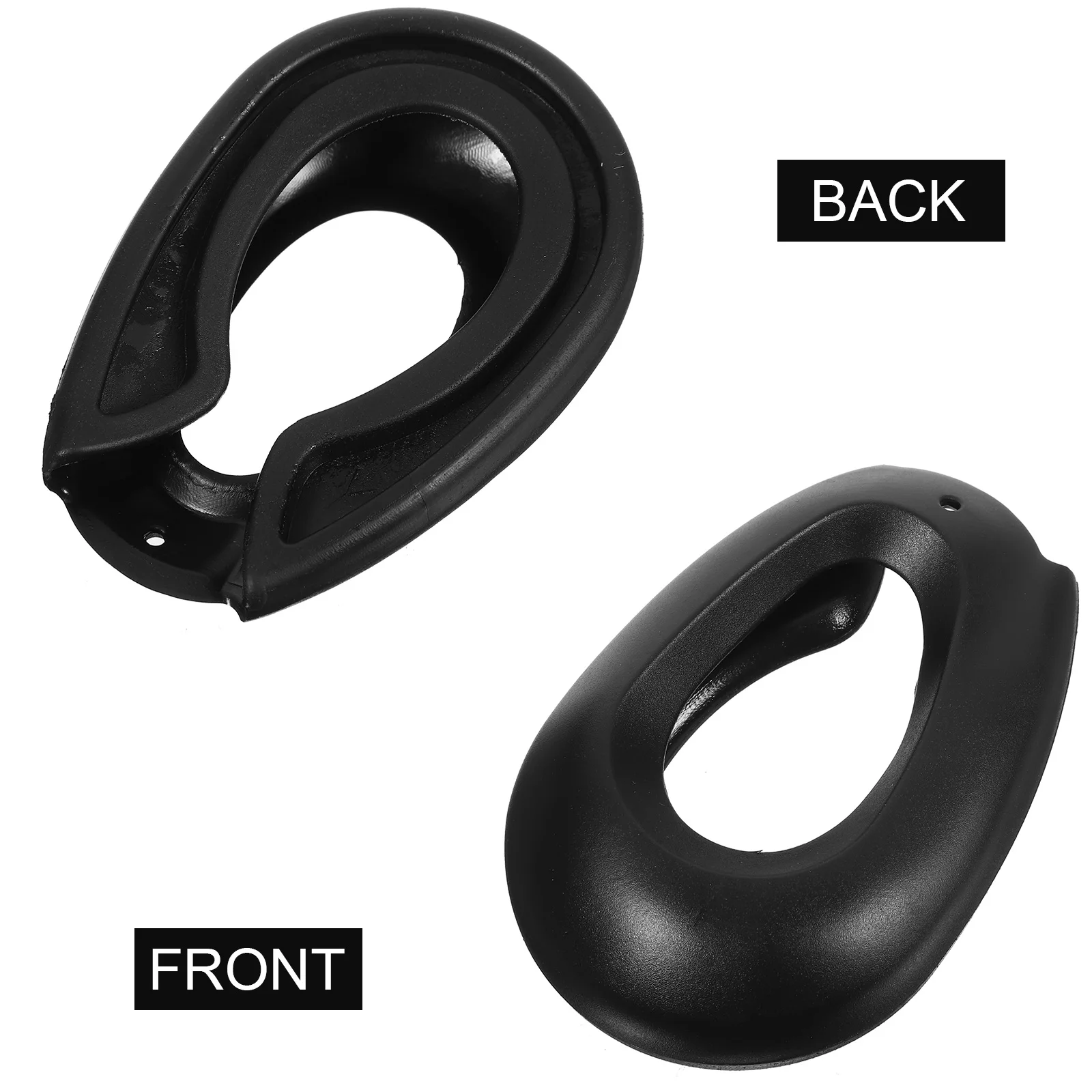 

2 Pairs Hair Dye Ear Cover Hairstyling Protective Earmuff Black Durable Premium Portable Hairdressing Dye Accessories