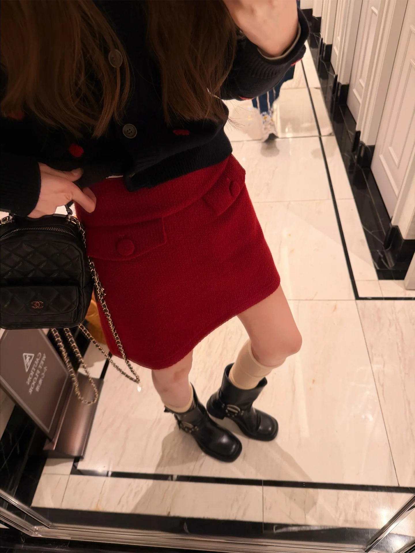 

Юбка Aaaxbbb Bordeaux Poem Two-Tone Aosphere А-силуэта с эластичным поясом, повседневная, для работы, с высокой талией