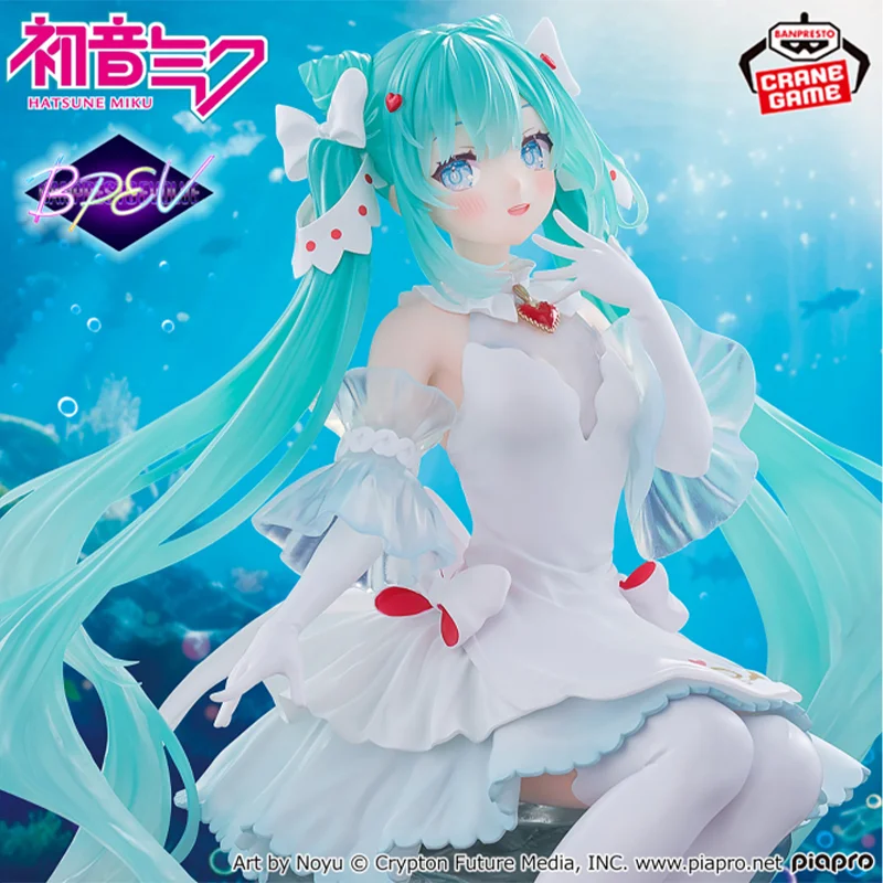 BANPRESTO en Stock EVOLVE Clearluxe Hatsune Miku-Clione Ver.- PVC 18CM figurines d'action Anime modèles Collection enfants jouets cadeaux