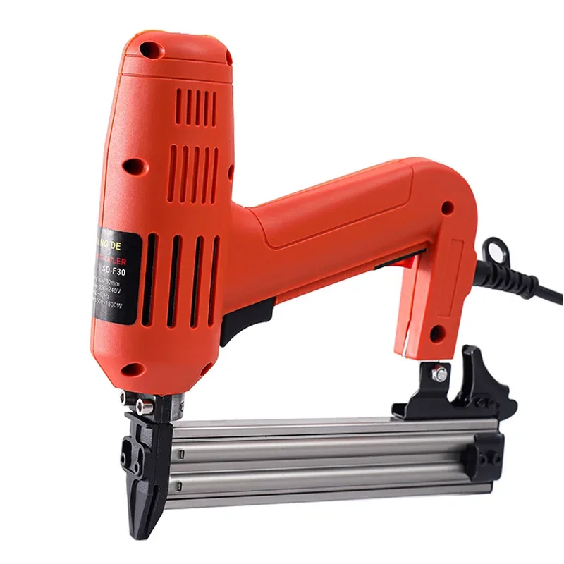 Electric Nail Gun F30 Brad Nailer Stapler Combo Woodworking Tool Cordless Staple For Carpentry Heavy Duty Pneumatic