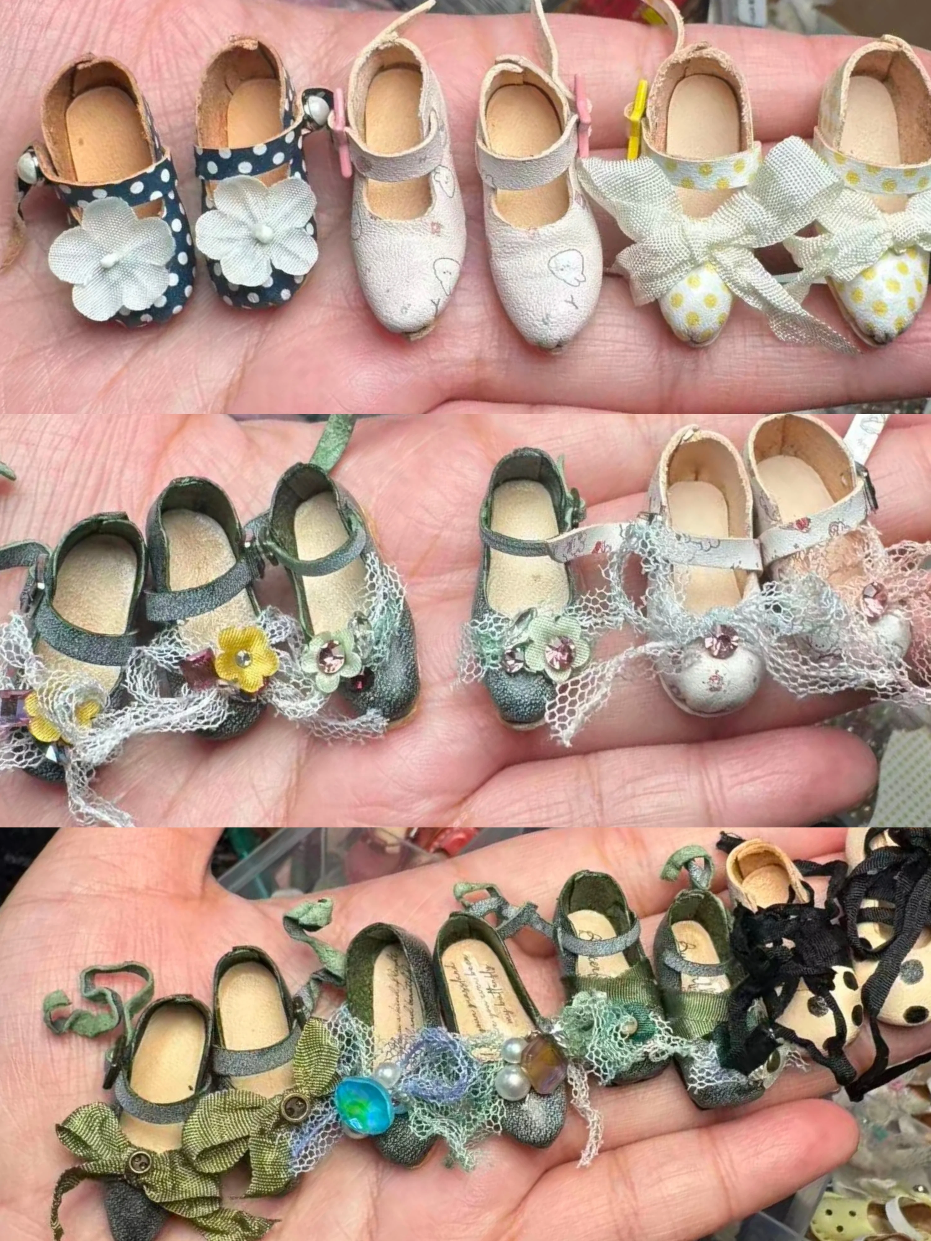 

2026 Kari Doll Shoes Polka dot ribbon Leather single shoes for Landazz Landoudou Blythe ob24 ob22 Doll