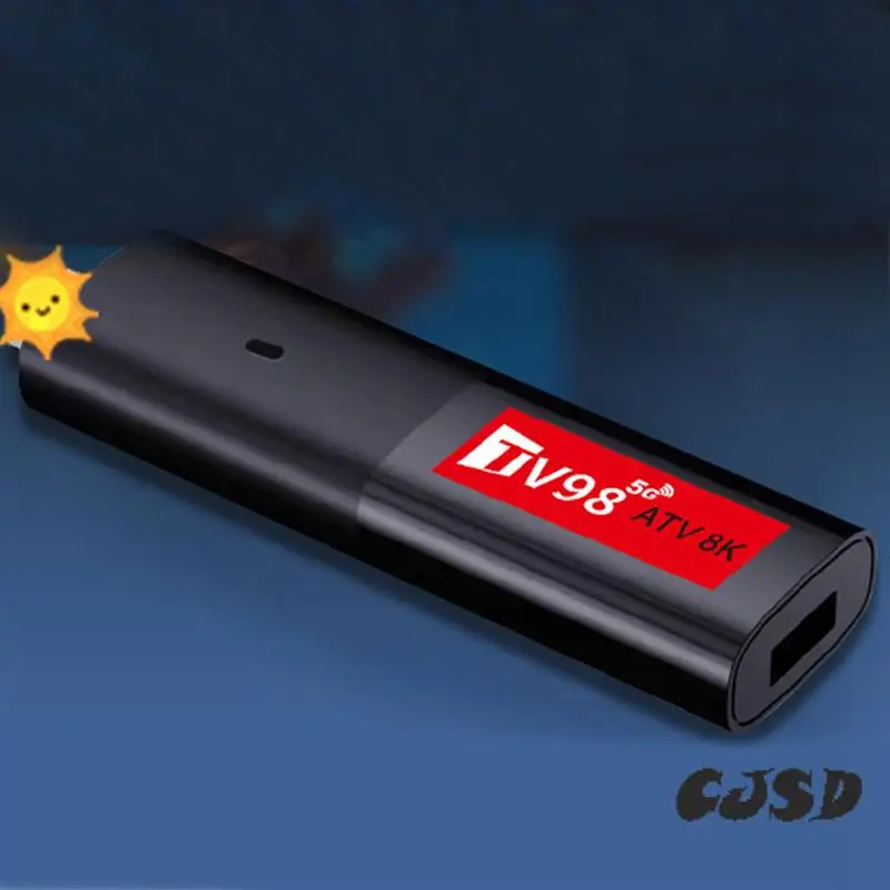 

CJSD-2X Android14 ATV Smart TV Stick Allwinner H618 Support 8K Video 2.4/5G Wifi6 Voice Remote Mini TV Box Portable Player