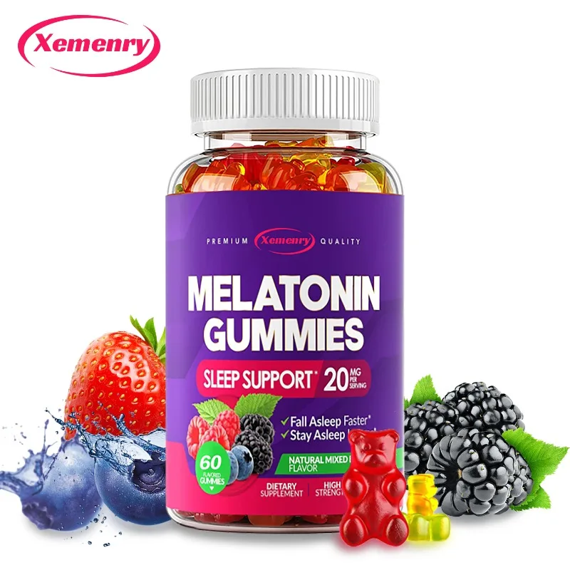 

Melatonin Gummies - Sleep Aid, Relieve Stress, Fall Asleep Quickly, Improve Sleep Quality, Promote Deep Sleep - 60 Gummies