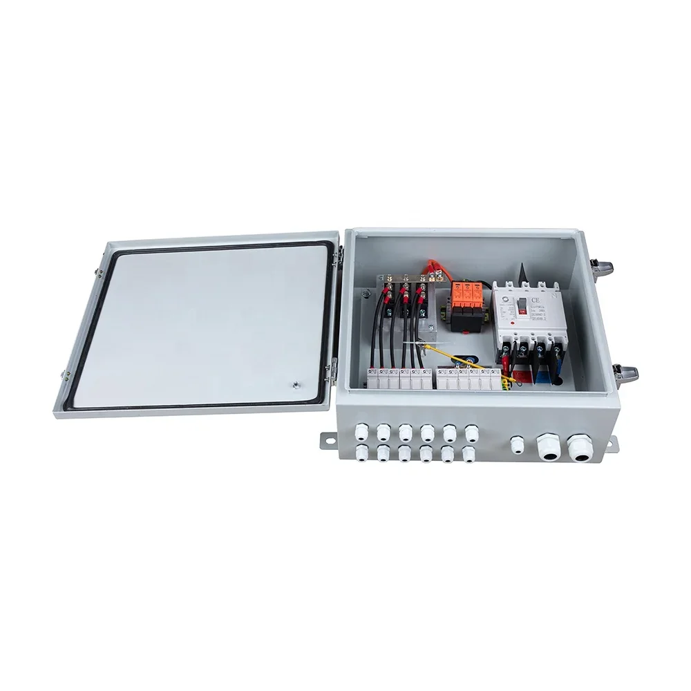 WSDB-PV6/1D 6 input 1 output 1000V 16A string solar PV combiner box with anti-reverse diode for solar power system