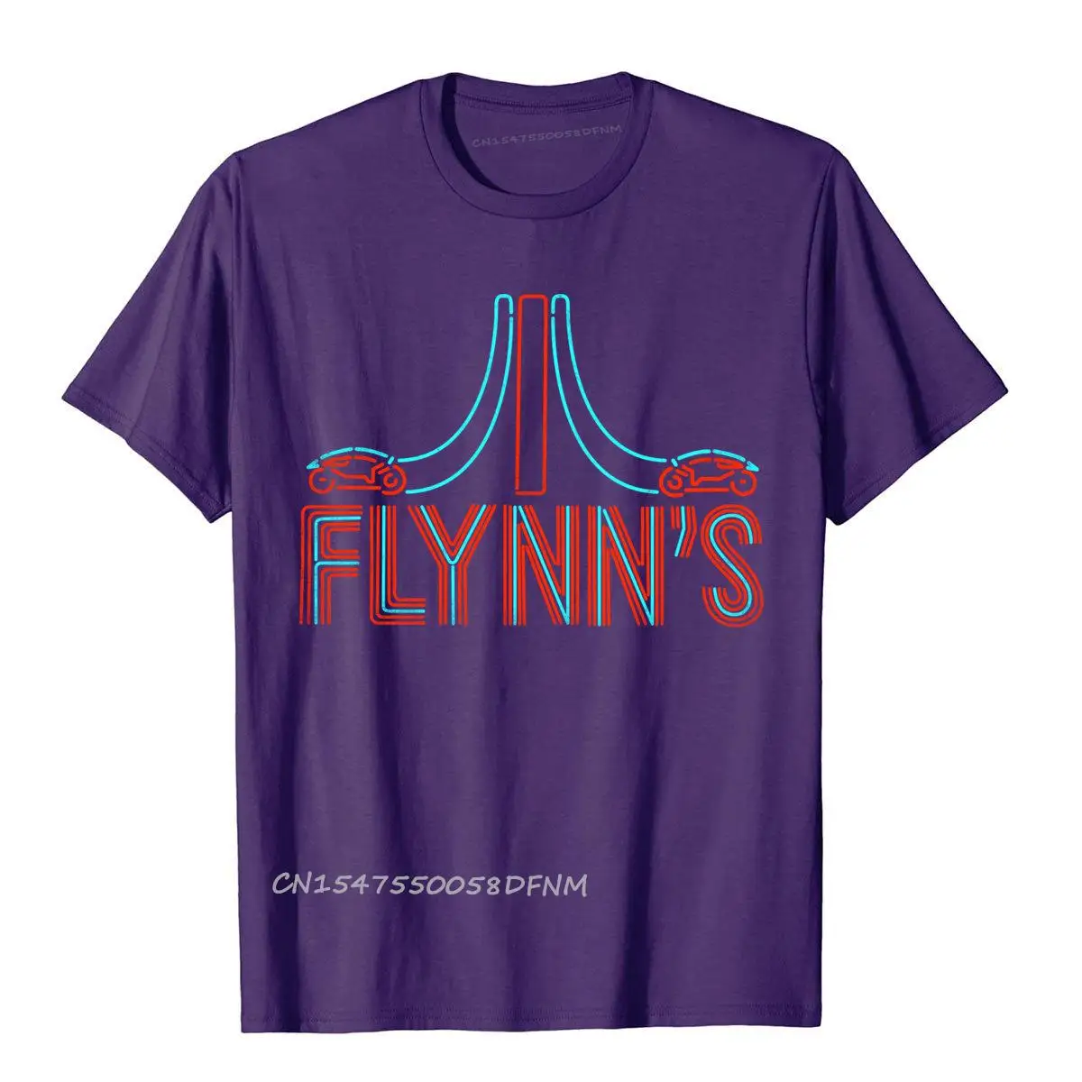 Flynns Place Tron Premium Cotton T Shirts Retro Arcade Neon Printed Prevailing Leisure T Shirt Cool Fashion Short Sleeve