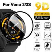 1-4Pcs Screen Protector For Garmin Venu 3 3S 3D Curved End Soft Flexible Protective Film For Garmin Venu 3S Anti Scratch Films