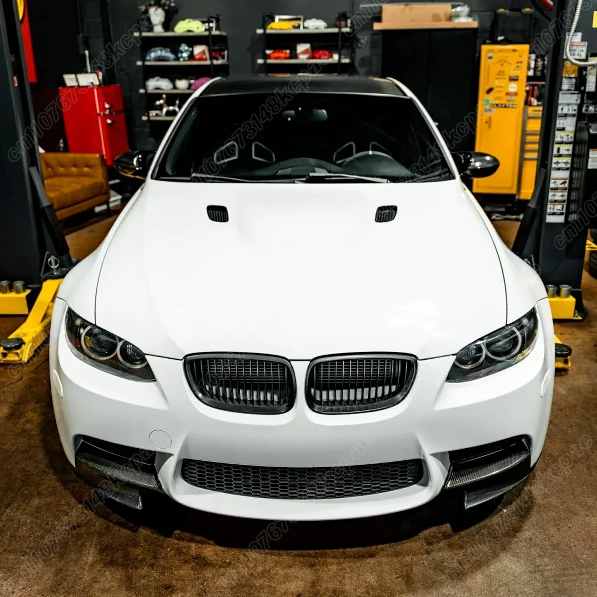 For BMW 3 Series M3 E90 E91 E92 E93 2006 2007 2008 2009 2010 2011 2012 2013 Car Front Bumper Splitter Lip Diffuser Modification - view 4