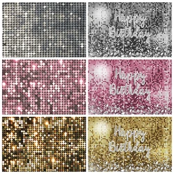 Glitter Wedding Birthday Party Decor Background for Photography Pink Black Silver Golden Shiny Dot Backdrops Photo Studio Props